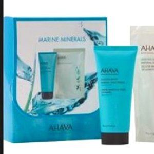 NEW AHAVA Marine Minerals Set: Dead Sea Water Mineral Hand Cream & Bath Salt